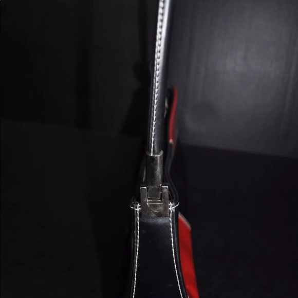 vintage black and red shoulder purse sporty mini - Picture 5 of 8